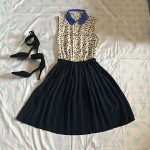 ✨SALE✨ Maison Jules Cheetah Collar Dress